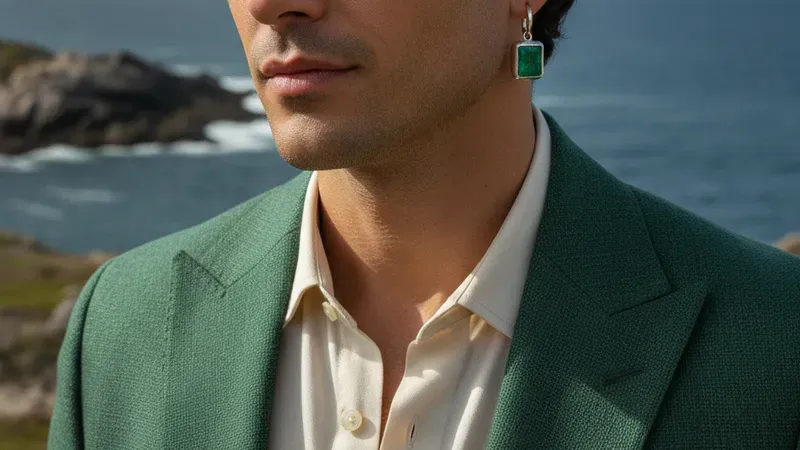 Boucle d'oreille émeraude homme : guide pour bien choisir